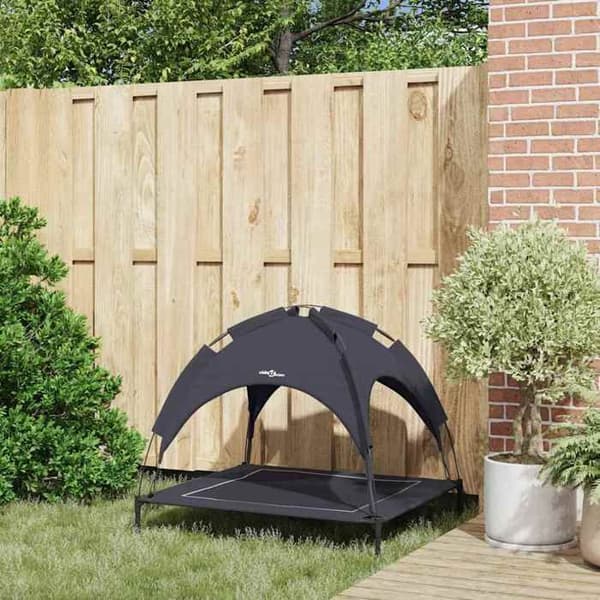 Maison Exclusive - Hundsäng 90 x 81 x 80,5 cm Svart Stål