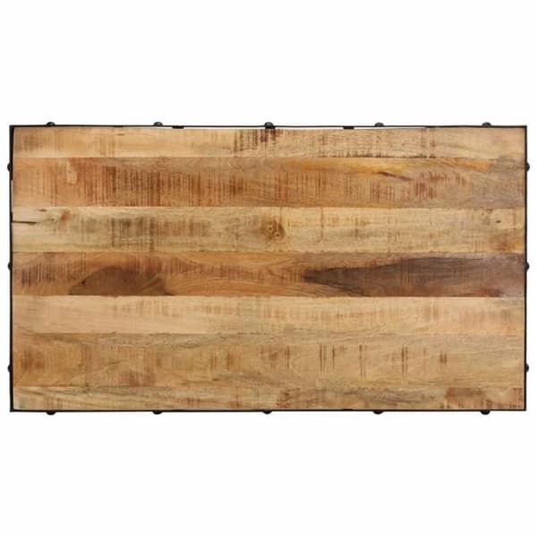 Bord - EKSKLUSIV HUS - 100x55x26 cm - Massivt mangotræ - Hjul - Rektangulær