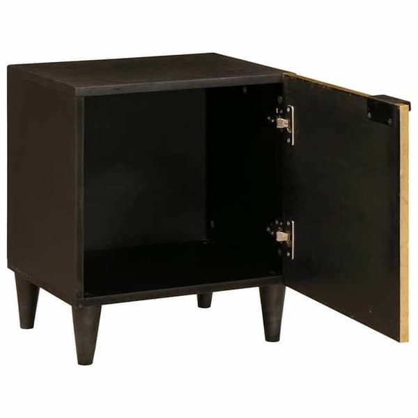 Maison Exclusive - Natbord 2 dele Sort og guld 40 x 33 x 46 cm