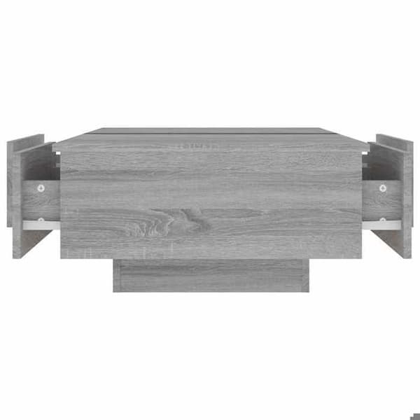 Bord - EKSKLUSIV HUS - Sonoma grå - Ingeniørtræ - Rektangulær - 90x60x31 cm Sonoma grå