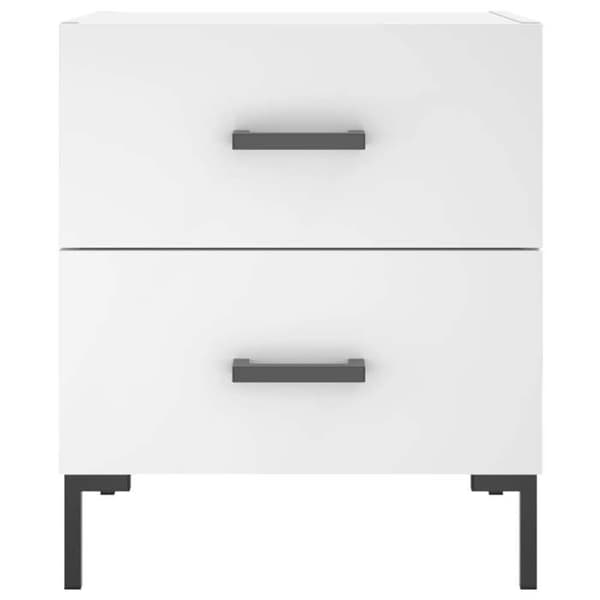Maison Exclusive - Sängbord vit 40x35x47,5 cm ingenjörsträ Vit