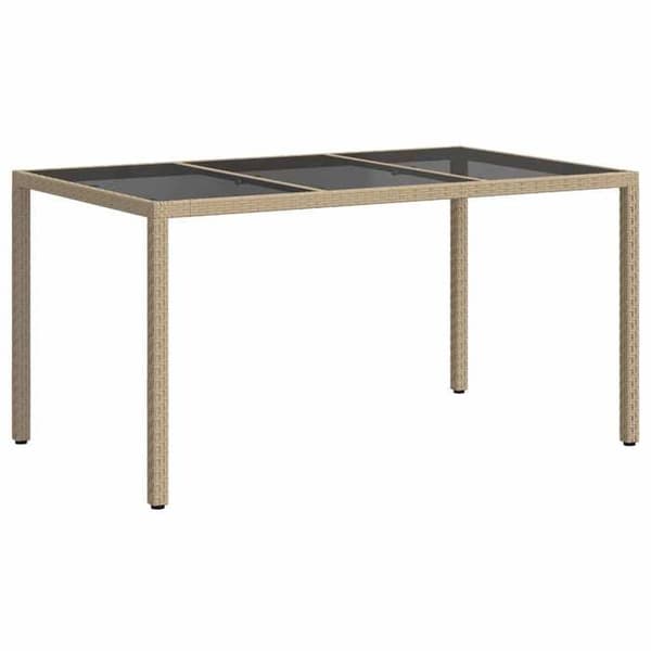 Maison Exclusive - Havebord Beige 150 x 90 x 75 cm polyrotin beige
