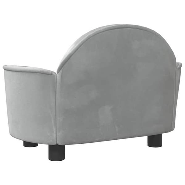 Maison Exclusive - Hundeseng grå 66x40x45 cm velour ljusgrått