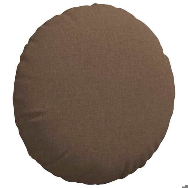 Sittkuddar - EXKLUSIV HEM - Ø60 x 21 cm (2-pack) - Rund - Brun - Avtagbar brun