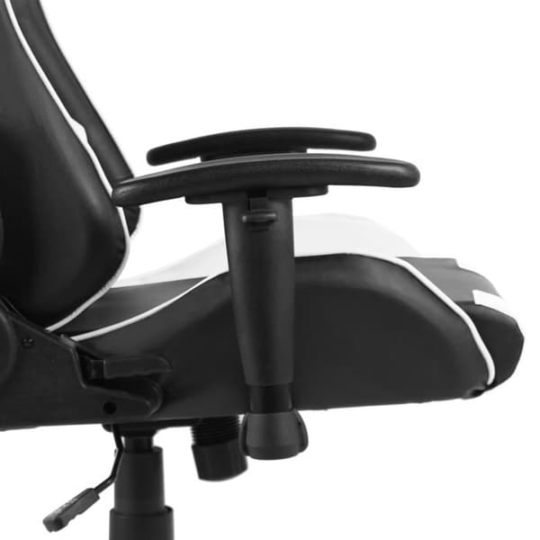 Maison Exclusive - Snurrbar spelstol Vit PVC Vit och svart