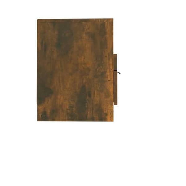 Maison Exclusive - TV-møbel Røget eg 150x33,5x45 cm Ingeniørtræ