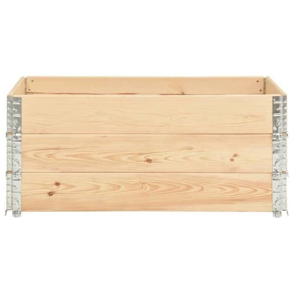 Maison Exclusive - Hævede plantekasser 3 stk 100x150 cm Solid fyrretræ