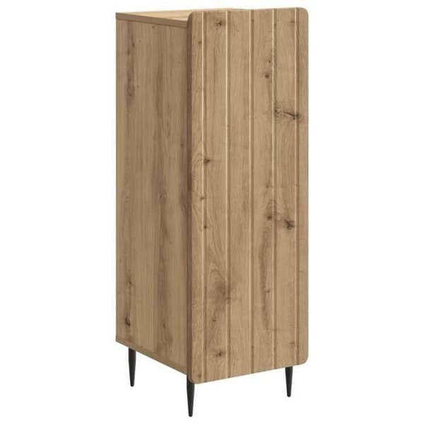 Maison Exclusive - Buffet i håndlavet egetræ 34,5 x 33 x 92 cm Ingeniørtræ