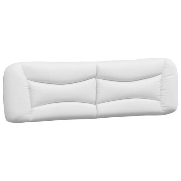 Maison Exclusive - Huvudgavelkudde Hvar vit 180 cm i konstläder