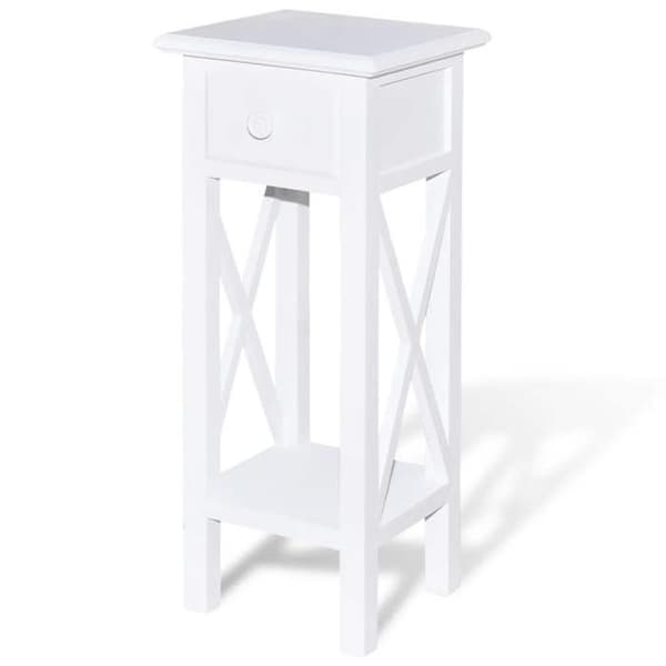 Maison Exclusive - Sidebord med skuffe Hvid Vit