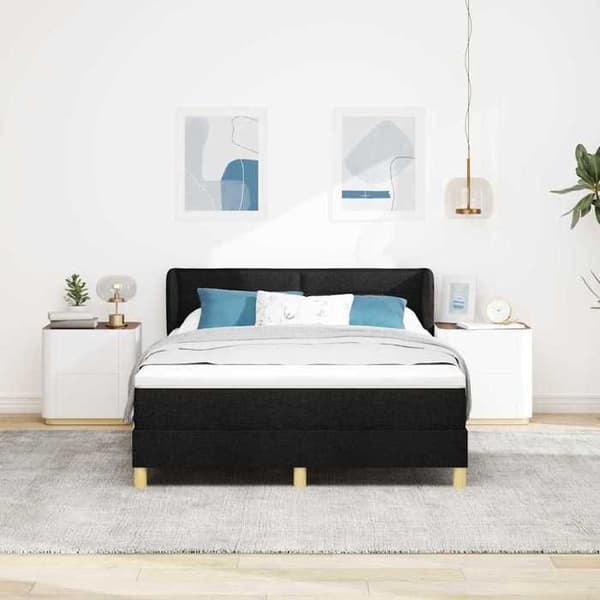 Maison Exclusive - Jousipatja mustalla 140 x 190 cm kankaalla