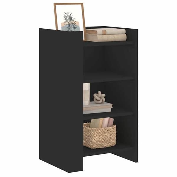 Maison Exclusive - Svart buffé 45x35x75 cm ingenjörsträ