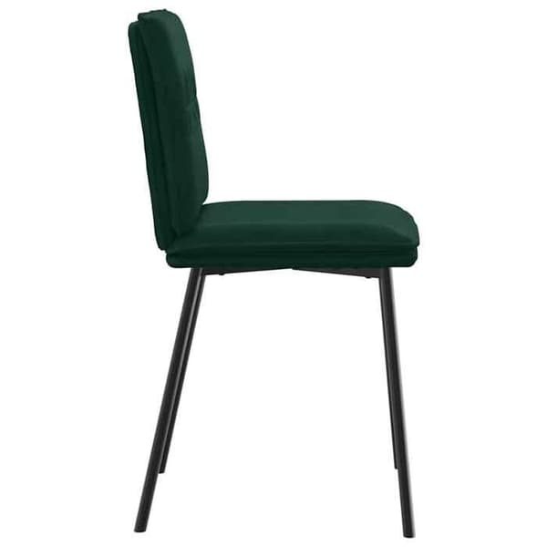 Maison Exclusive - Spisestole sæt af 2 Mørkegrøn Velour Mörkgrön