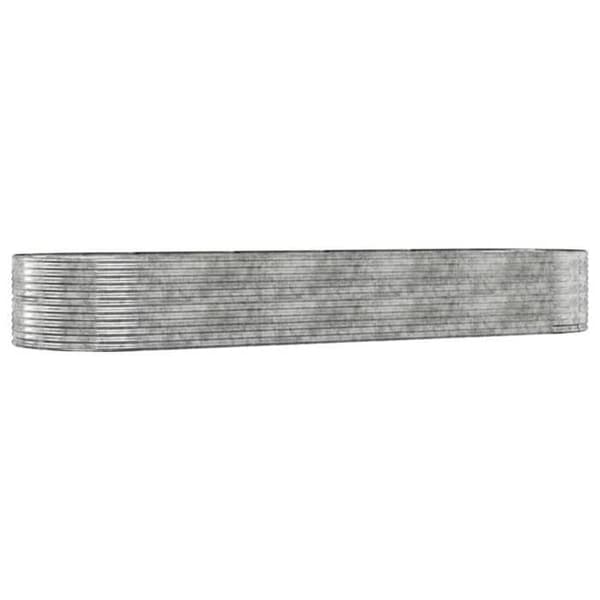 Maison Exclusive - Hævet havebed i sølv galvaniseret stål Silver
