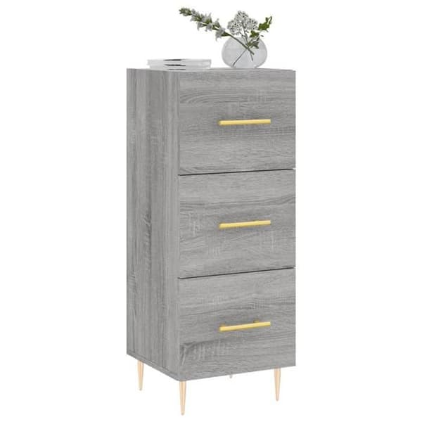 Maison Exclusive - Buffet Sonoma grå 34,5x34x90 cm Ingenjörsträ