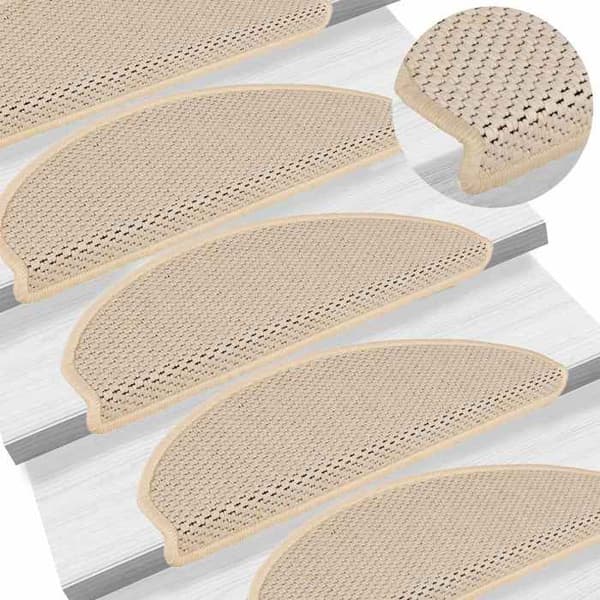 Maison Exclusive - Selvklæbende trappetæpper 30 stk 65x21x4 cm berber