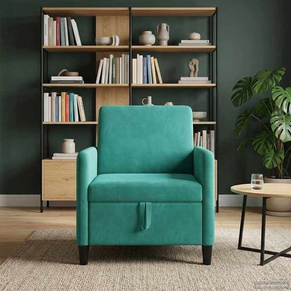 Maison Exclusive - Sofa med opbevaring Turkis 72 x 78 x 87 cm Polyester