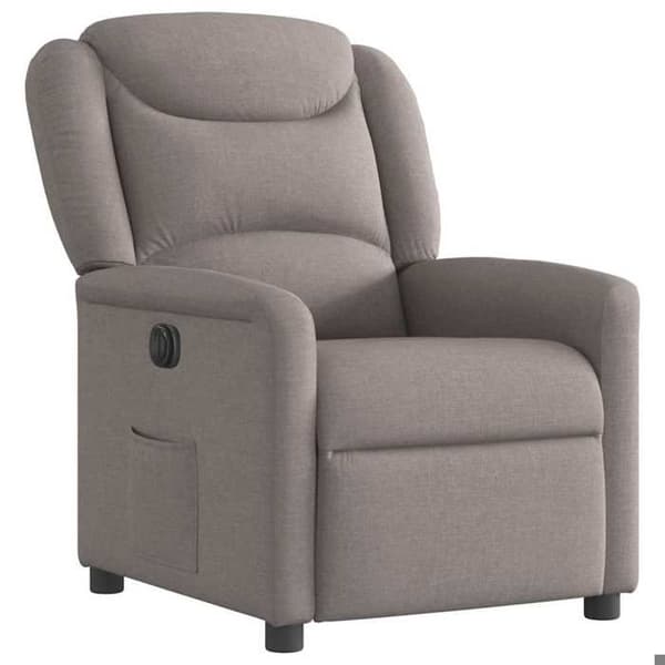 Maison Exclusive - Elektrisk lænestol Taupe Stof