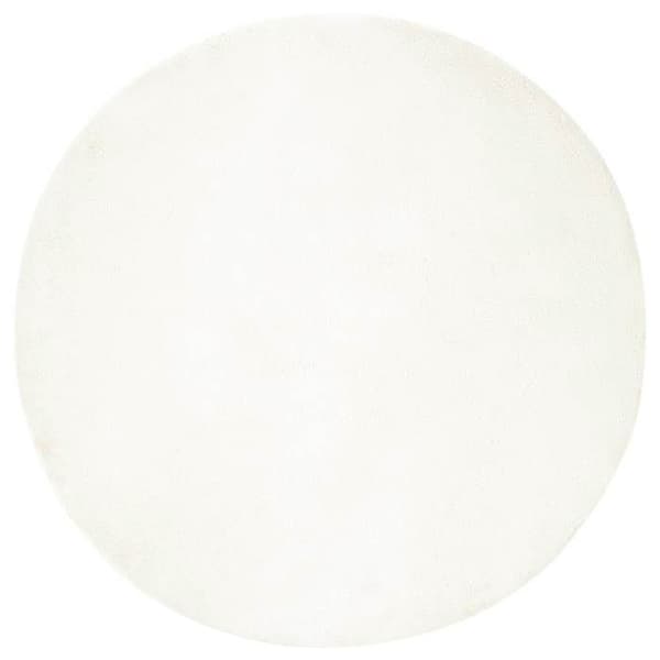 Tæppe - MAISON EXCLUSIVE - OLITE - Falsk pels polyester - Antiskrid - Ø160 cm Grädde