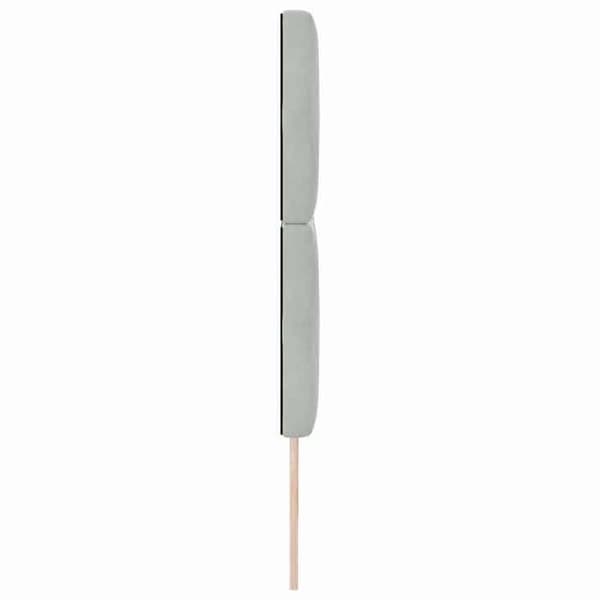 Maison Exclusive - Ljust grått sänggavel 180 cm Sammet