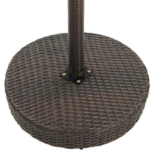 Maison Exclusive - Trädgårdsbarset 3 delar med kuddar, flätad resin, brun brun