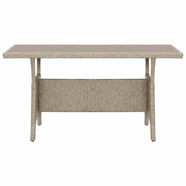 Maison Exclusive - Trädgårdsbord Grå 120x70x66 cm Flätad resin Grå