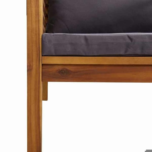 Maison Exclusive - Havegruppe 5 stk med pude i solid akacietræ