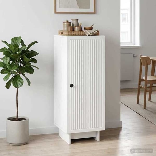 Maison Exclusive - Buffet Hvid 33 x 34,5 x 90 cm Ingeniørtræ