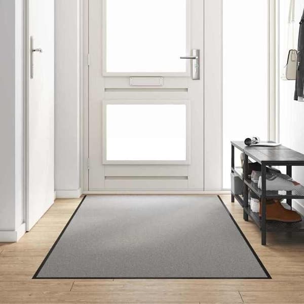 Maison Exclusive - Harmaa ja Musta Sisäänkäyntimatto 120 x 250 cm 100% Polyamidia