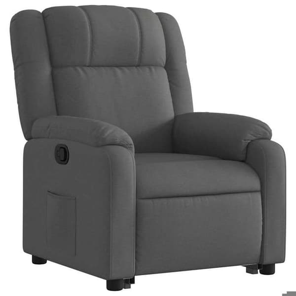 Maison Exclusive - Grått tyg reclinerfåtölj