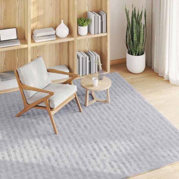Maison Exclusive - Tæppe i firkantet SIROLO Grå 120 x 120 cm Polyester Grå
