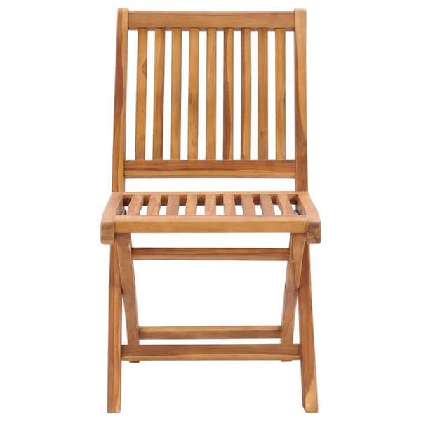 Maison Exclusive - Fällbara trädgårdsstolar med kuddar, set om 6, Teakträ