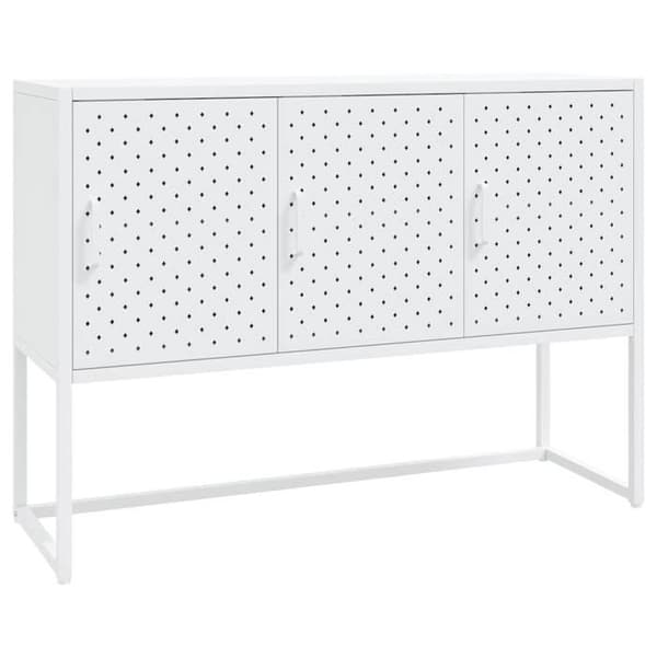 Maison Exclusive - Valkoinen buffet 105x35x75 cm Teräs