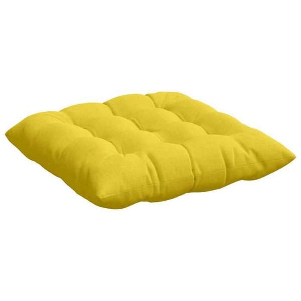 Sædehynder - EKSKLUSIV HUS - Sæt af 4 - 40 x 40 x 6 cm - Lys gul - Polyesterfyld Ljus gul