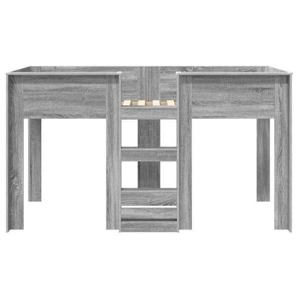 Maison Exclusive - Bunk säng för barn Grå Sonoma 100 x 200 cm