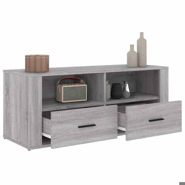 Maison Exclusive - TV-möbel Sonoma grå 100x35x40 cm Ingenjörsträ