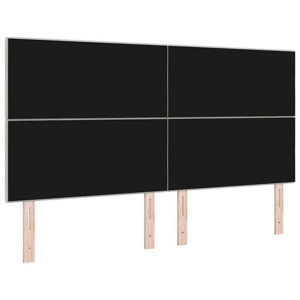 Maison Exclusive - Vaaleanharmaa pääty 180 cm Sametti Ljusgrått