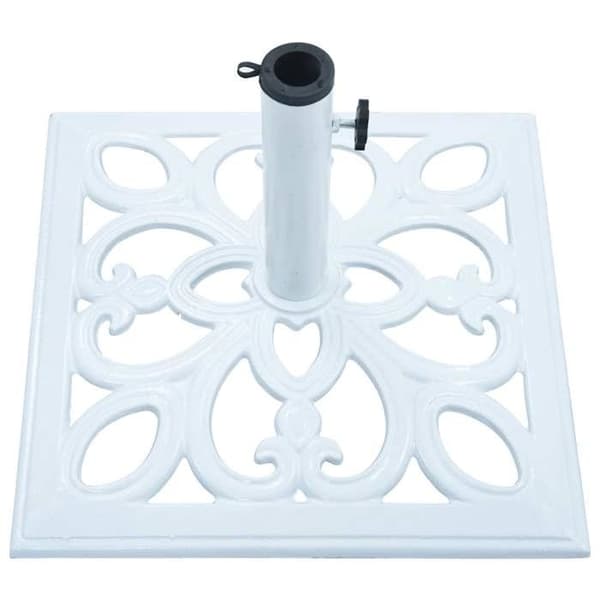 Maison Exclusive - Parasolfot Vit 12 kg 49 cm Gjutjärn Vit