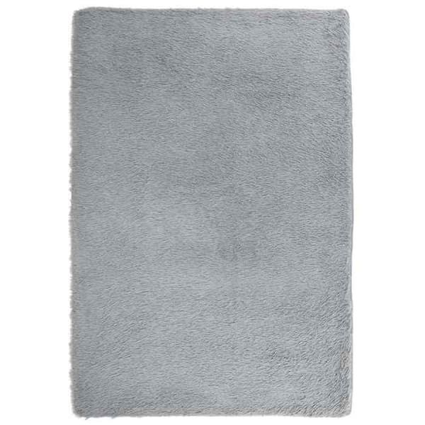 Tæppe shaggy - MAISON EXCLUSIVE - NAVARRA - lys grå - 120x170 cm - skridsikkert polyester ljusgrått