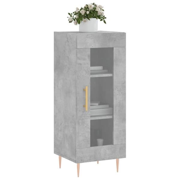Maison Exclusive - Buffé Grå betong 34,5x34x90 cm Ingenjörsträ