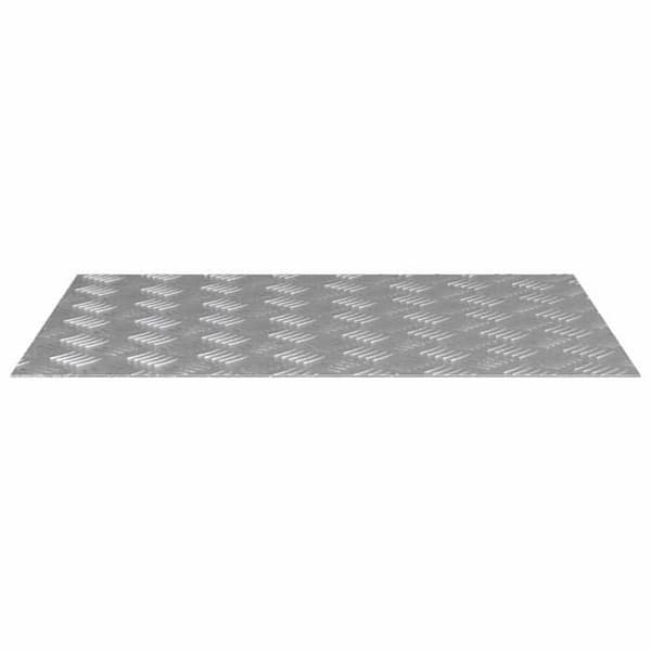 Maison Exclusive - Nez de marche 4 pc 70 x 50 cm Silver Aluminium Rektangulär Silver
