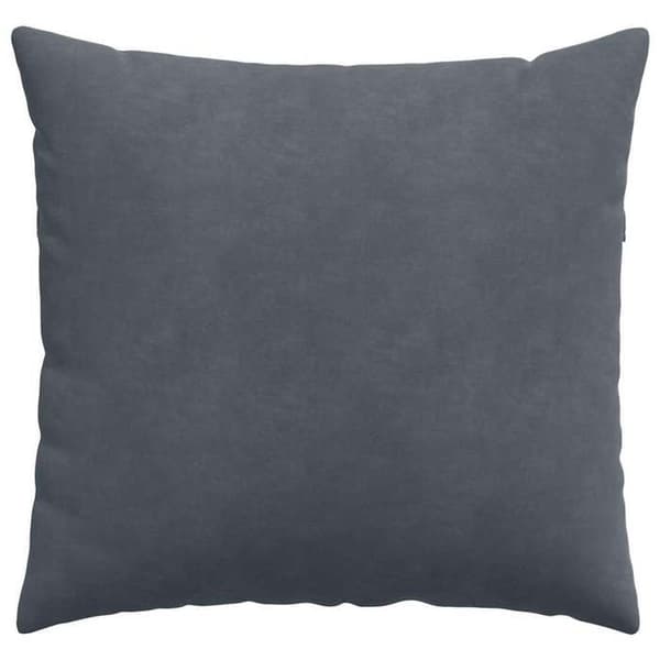 Sofa puder - EKSKLUSIV HUS - 50 x 50 cm - Sæt af 2 - Fløjl - Mørkegrå Mörkgrå