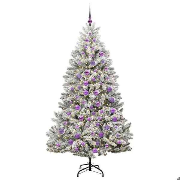 Maison Exclusive - Konstgjord julgran 180 cm 300 LED Varm vit
