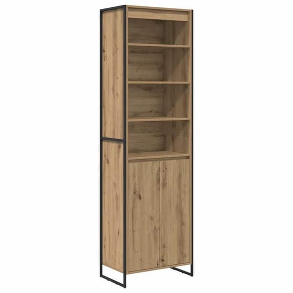 Maison Exclusive - Høje skabe i egetræ 60 x 36 x 200 cm Ek