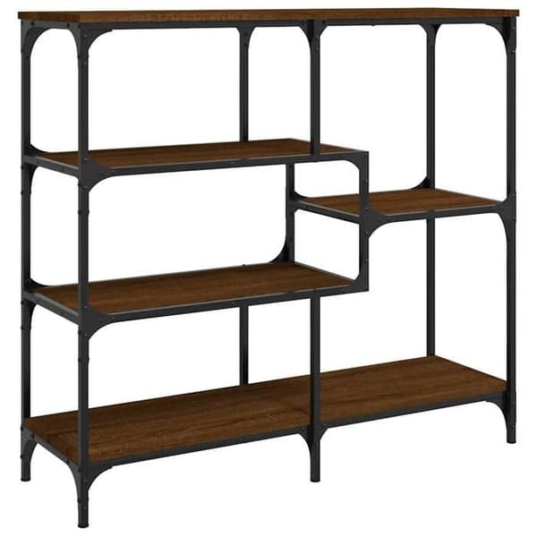Maison Exclusive - Konsolbord i brunt egetræ 103x32x95 cm i ingeniørtræ