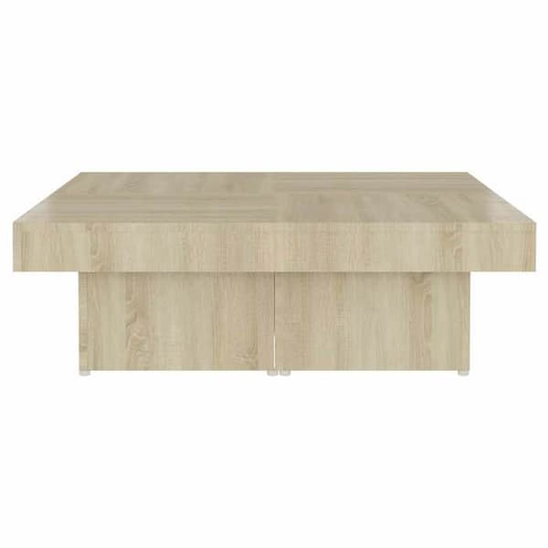 Bord - EKSKLUSIV HUS - Sonoma Eg - 90x90x28 cm - Firkantet - Spånplader Sonoma ek