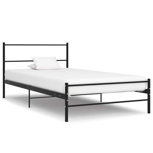 Sengestel - EKSKLUSIV HUS - Klassisk - Sort - Metal - 100 x 200 cm Svart