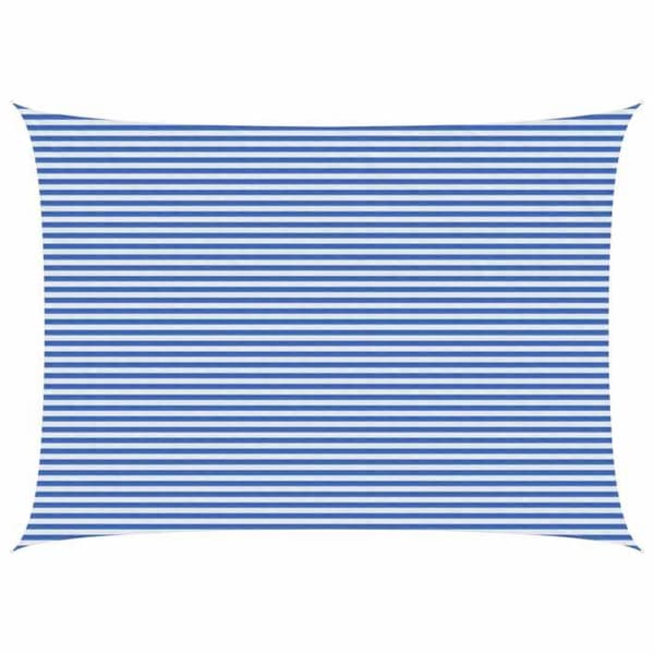 Maison Exclusive - Skuggtält 5 x 8 m HDPE Rektangulär Blå och Vit