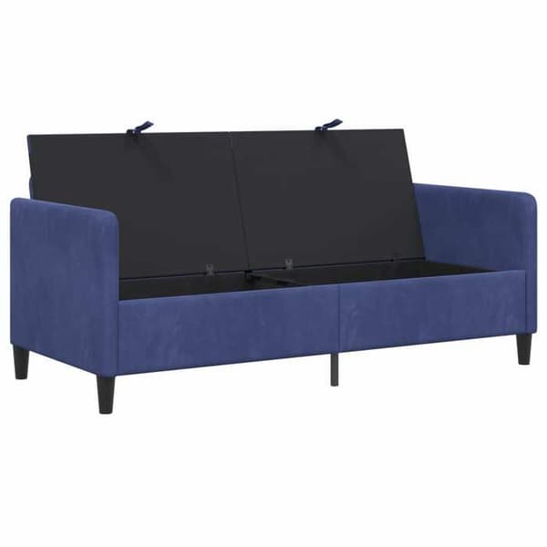 Maison Exclusive - Soffa med förvaring 3 platser Blå polis 172 x 78 x 87 cm Blå polis