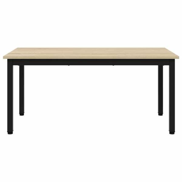 Bord - EKSKLUSIV HUS - Sonoma - 100x50x45 cm - Ingeniørtræ & metal - Grå